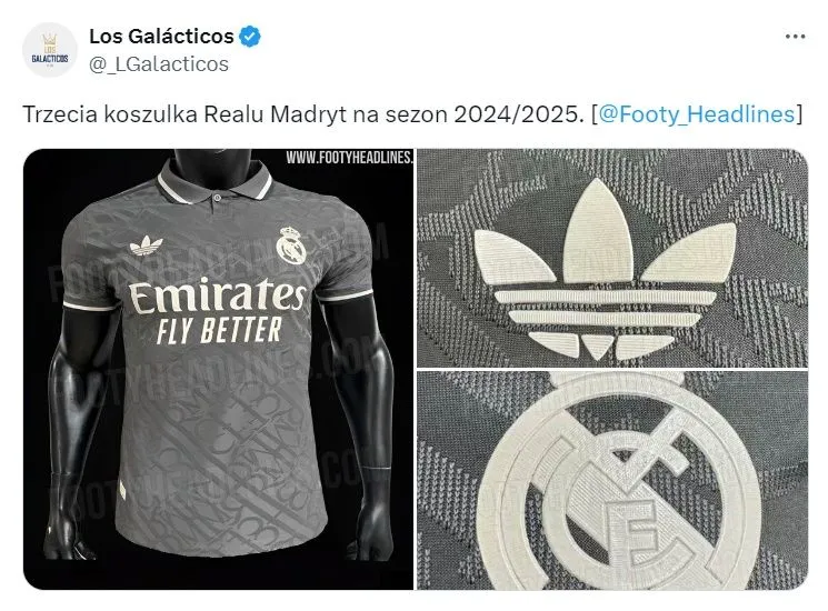 Trzecia koszulka Realu na sezon 2024/2025