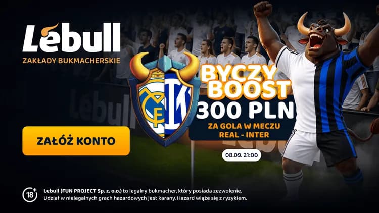 Lebull: 300 PLN za gola w meczu Real Madryt - Inter Mediolan