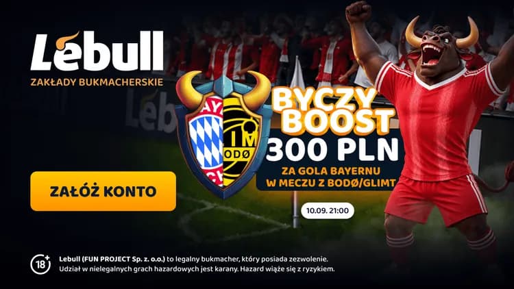 Lebull: 300 PLN za gola Bayernu w meczu z FK Bodo/Glimt