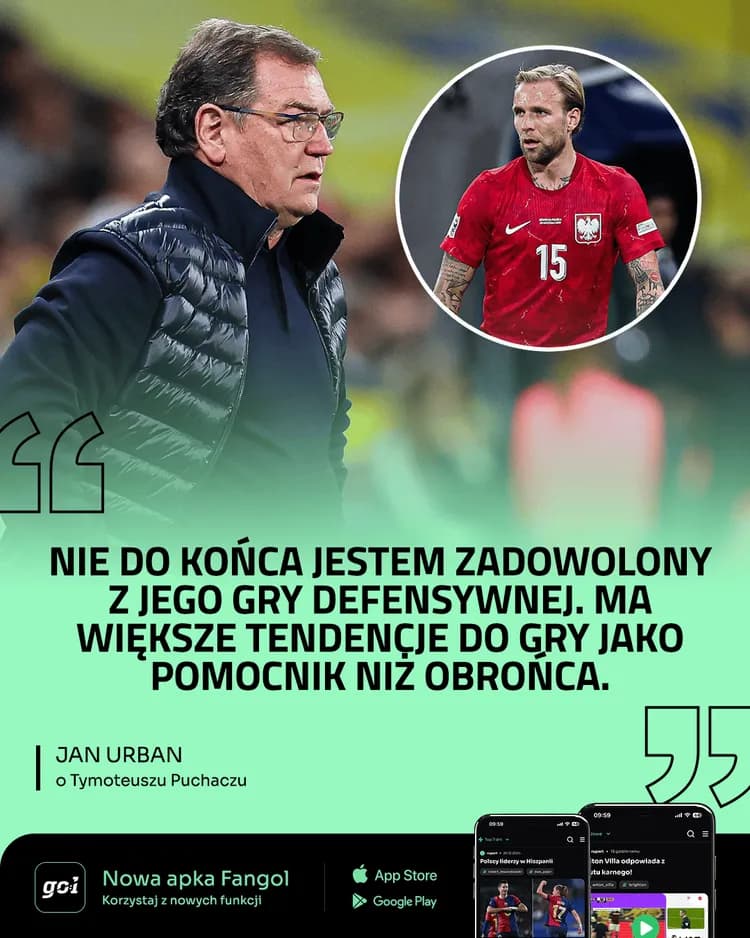 Jan Urban widzi w Puchaczu... pomocnika?!