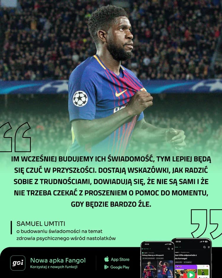 Samuel Umtiti rozmawia z młodzieżą o zdrowiu psychicznym! 🇫🇷🧠