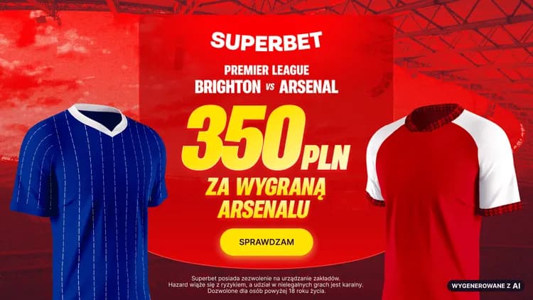 Superbet: 350 PLN za wygraną Arsenalu 