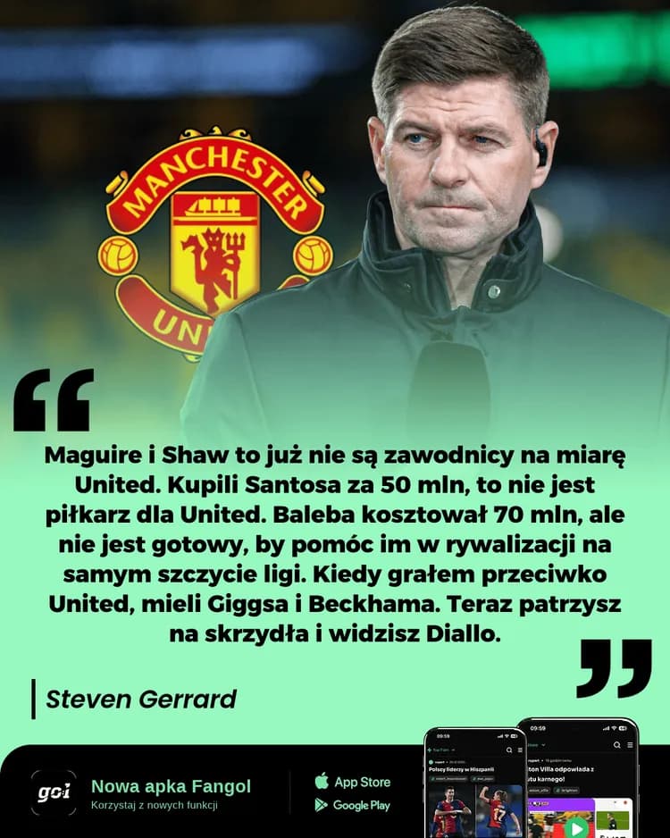 Gerrard przejechał się po zawodnikach United."Mieli Giggsa i Beckhama"
