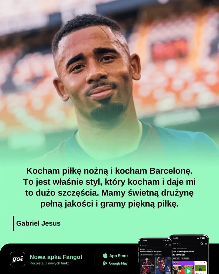 Gabriel Jesus po debiucie w Barcelonie!
