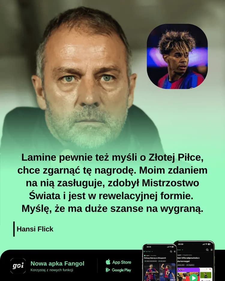 Hansi Flick wskazał faworyta Złotej Piłki!