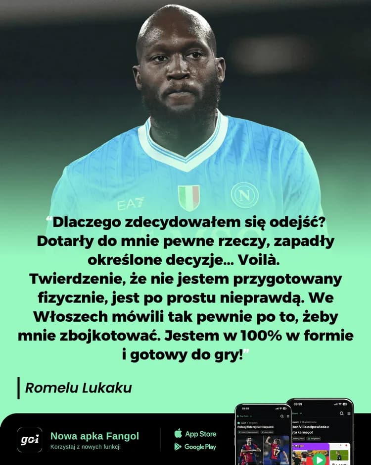 Romelu LUKAKU uderza w Napoli tłumacząc czemu wyjechał z Włoch 💭