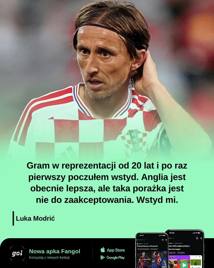 Luka Modrić po dotkliwej porażce 0:7 z Anglią!