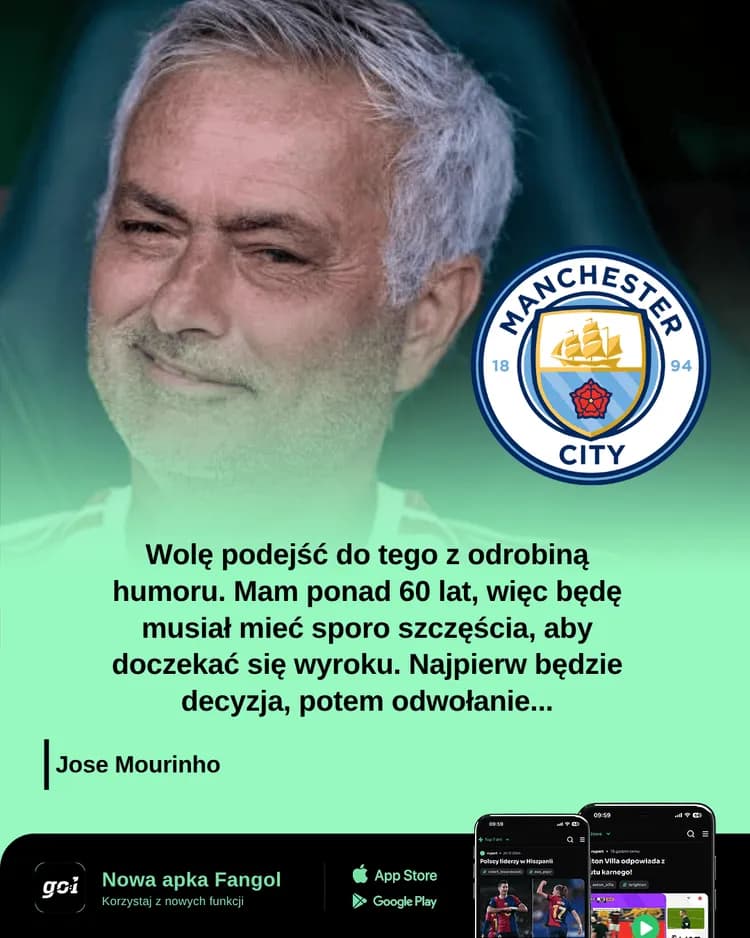 Jose Mourinho o zarzutach Manchesteru City!