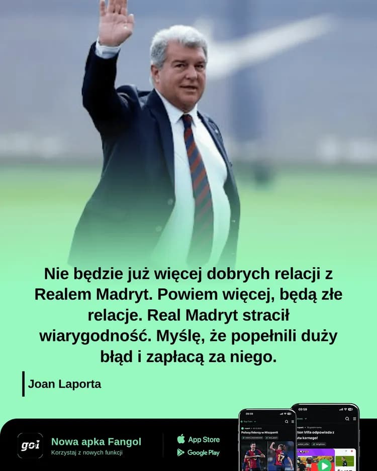 Joan Laporta ostro o działaniach Realu Madryt!