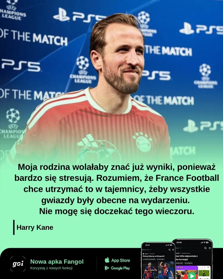 Harry Kane chciałby znać już wyniki!