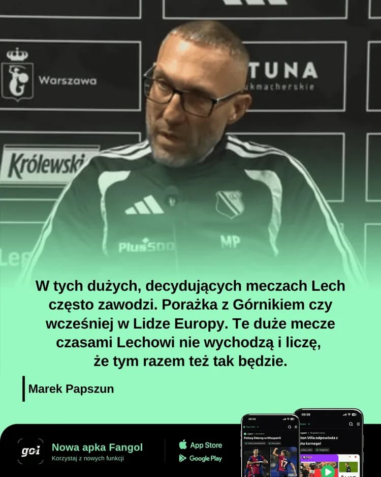Marek Papszun o Lechu Poznań!