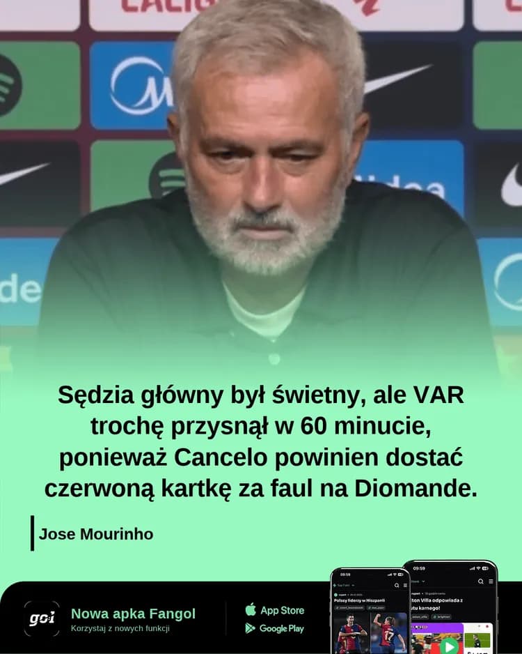 Jose Mourinho o pracy sędziów w El Clasico!