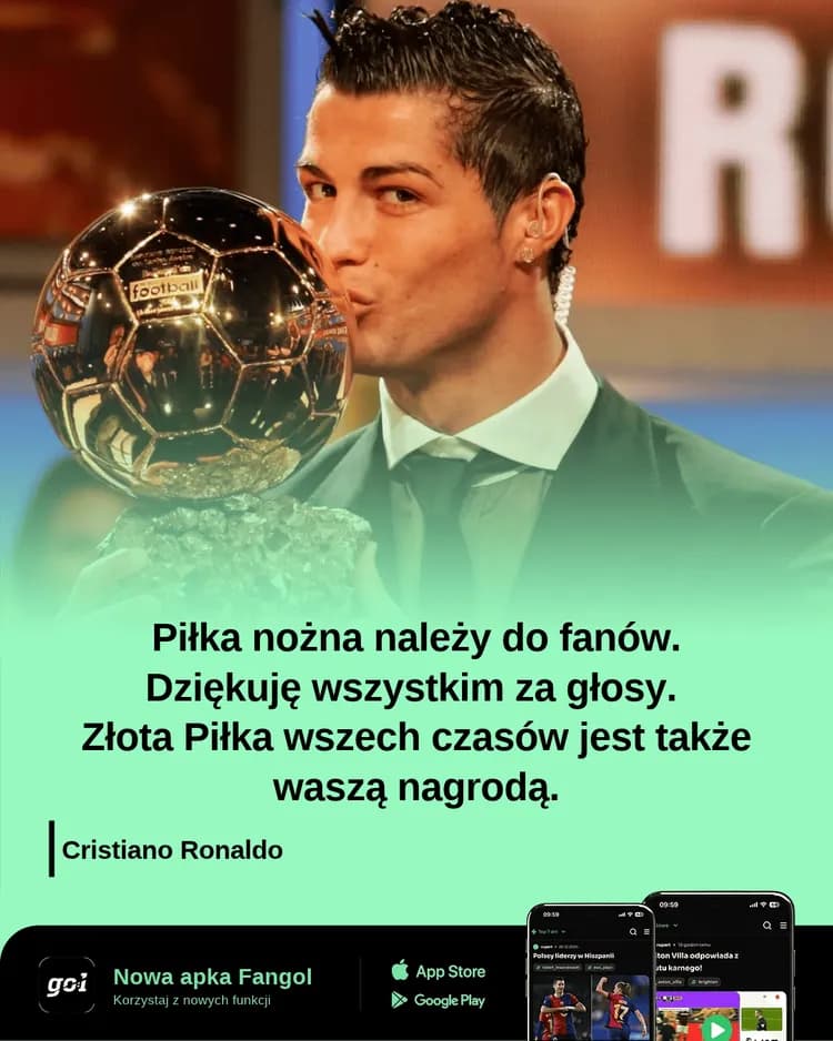 Cristiano Ronaldo chyba nie wie, że ta nagroda jest wirtualna😅
