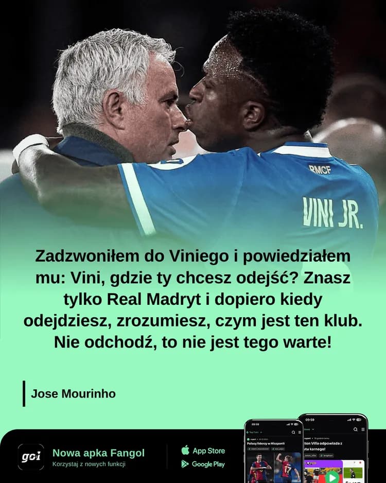 JOSE MOURINHO zdradził co powiedział VINIEMU w sprawie jego przyszłości🔥
