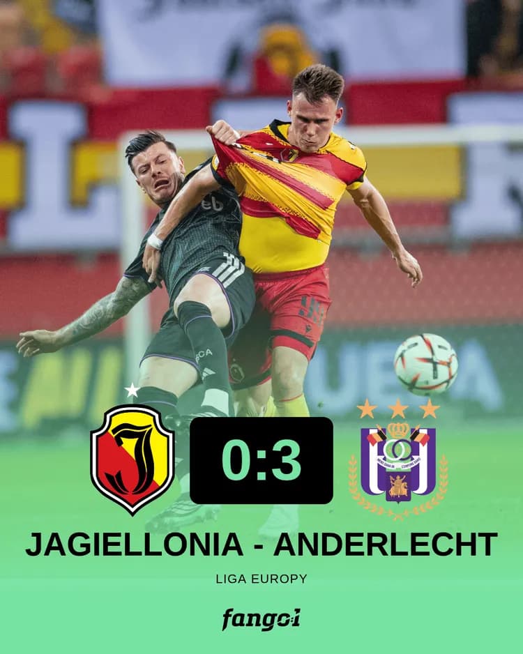 Jagiellonia przegrywa z Anderlechtem!