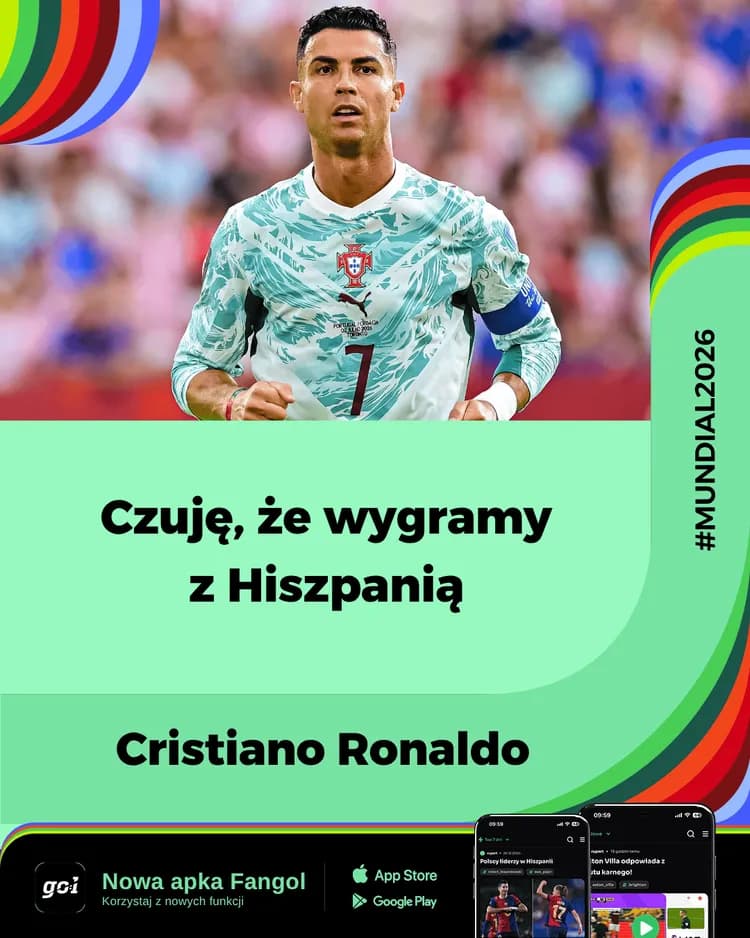 Tak Cristiano RONALDO przewiduje starcie z Hiszpanami!