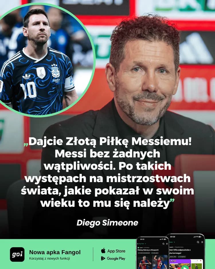 Diego Simeone docenił Messiego za mundial!