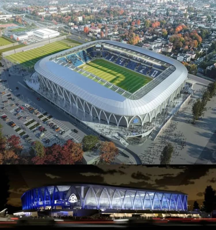 Ruch Chorzów pochwalił się wizualizacją nowego stadionu 🏟️