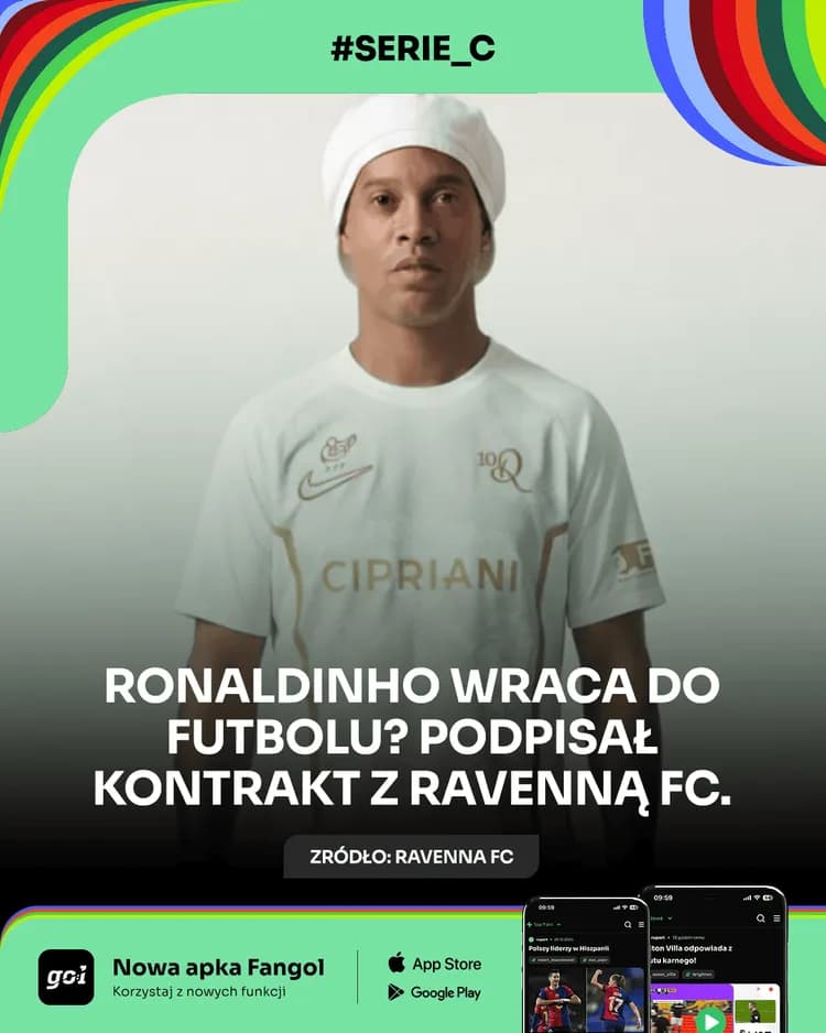 Wyjaśniamy o co chodzi z Ronaldinho i Ravenną FC 🤑