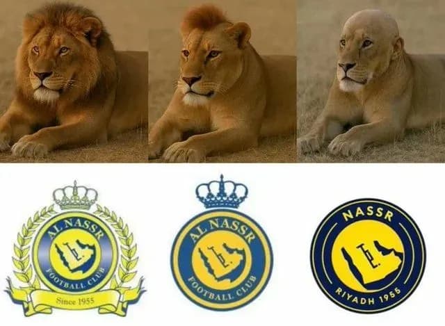 Historia zmiany herbu Al-Nassr xD