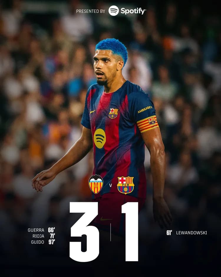 Barcelona przegrywa z Valencią 3-1!