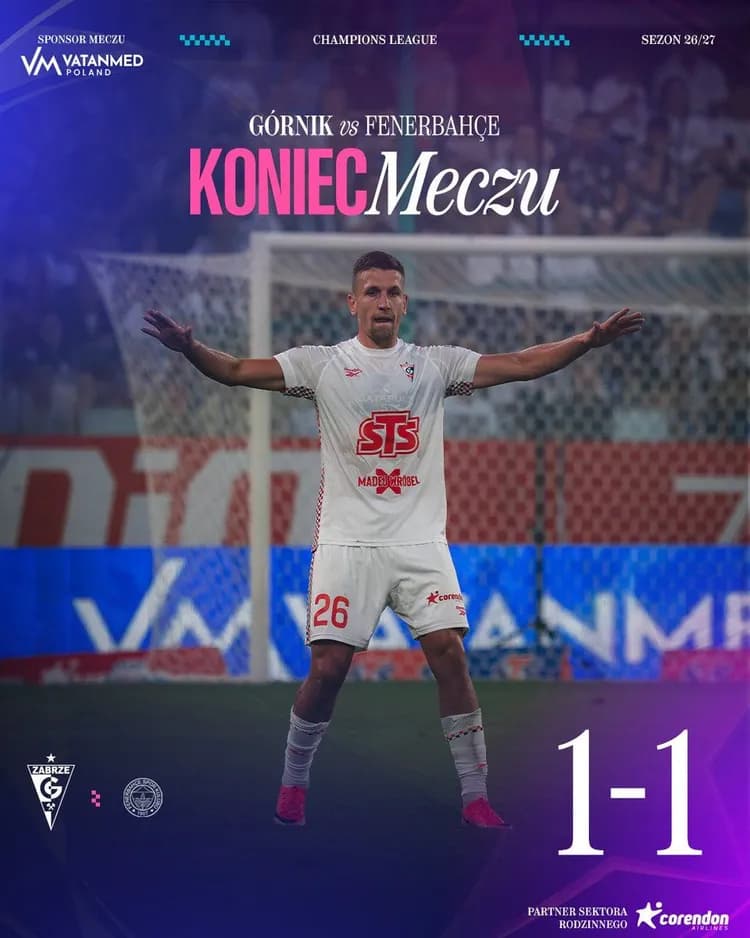 NIE BĘDZIE POLSKIEGO KLUBU W LIDZE MISTRZÓW! GÓRNIK ODPADA Z FENERBAHCE!