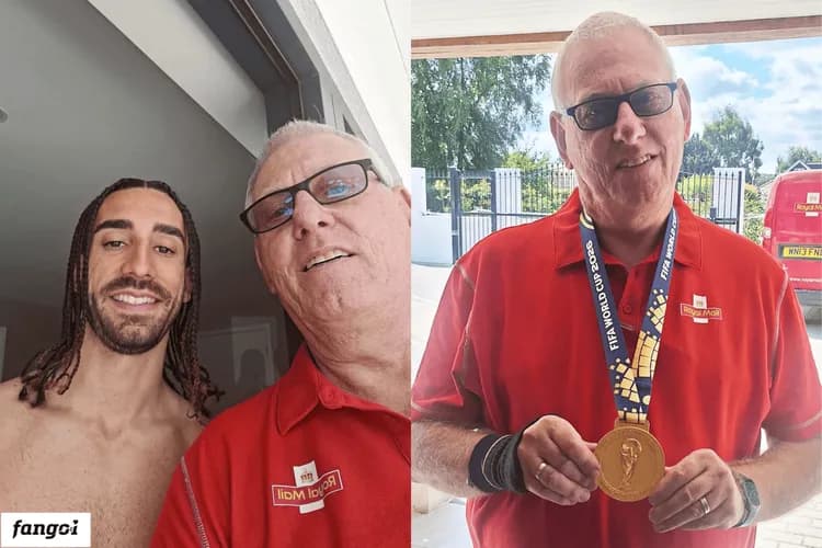 Listonosz pożyczył od Marca Cucurelli złoty medal z mistrzostwo świata 😅