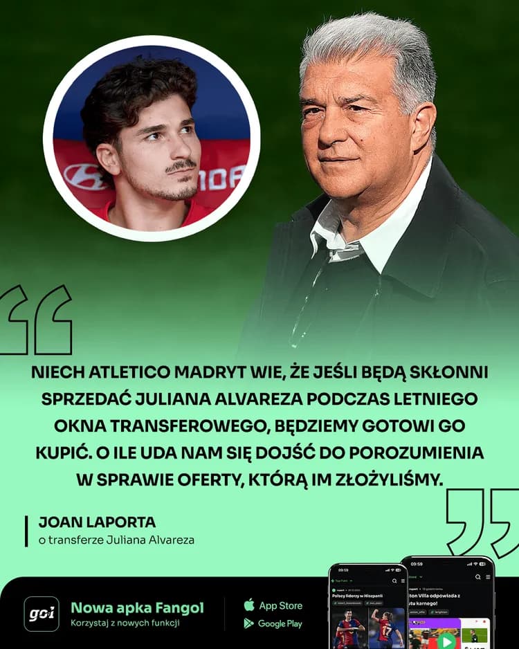Joan Laporta ZABRAŁ GŁOS w sprawie Juliana Alvareza 🚨