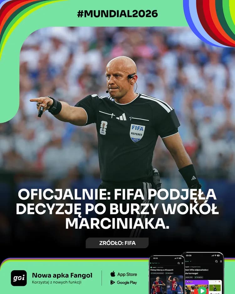 FIFA podjęła decyzję po burzy wokół Marciniaka.