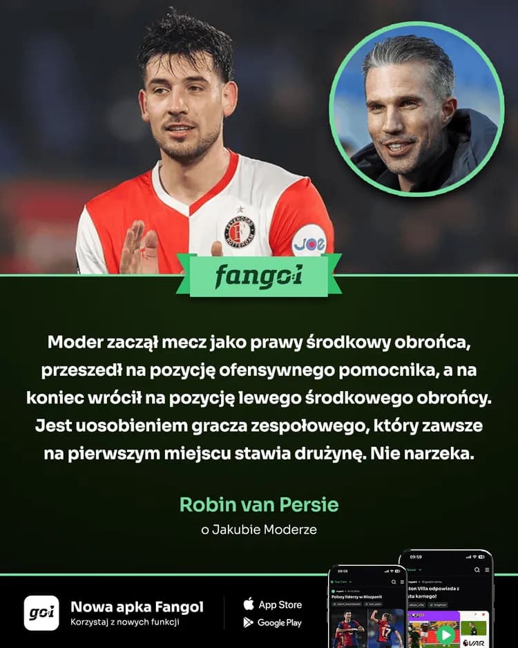 Piękne słowa van Persiego o Moderze!