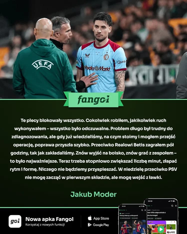 Jakub Moder zabrał głos po powrocie na boisko! 😍