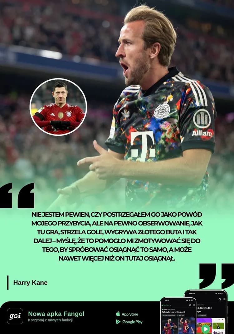 Harry Kane chce osiągnąć w Bayernie jeszcze więcej niż Lewy!
