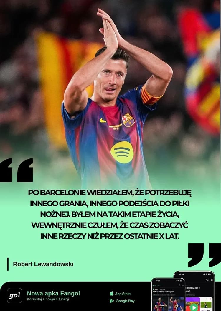 Lewy szczerze o powodach wyprowadzki do USA