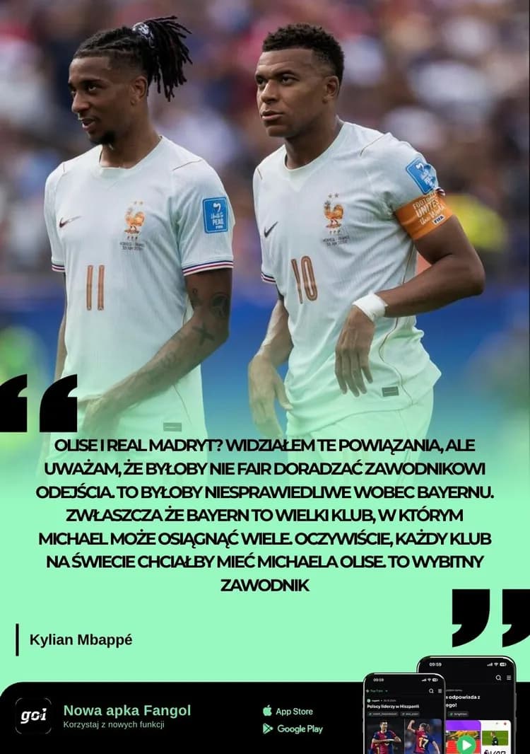 Mbappé o łączeniu Olise z Realem