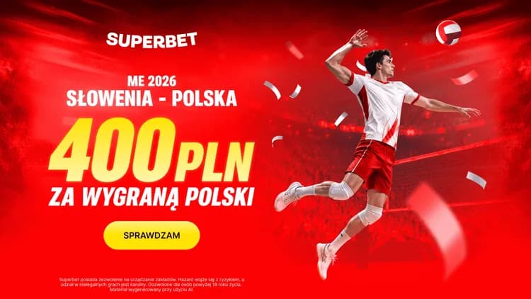 Superbet: 400 PLN za wygraną Polski w meczu ze Słowenią
