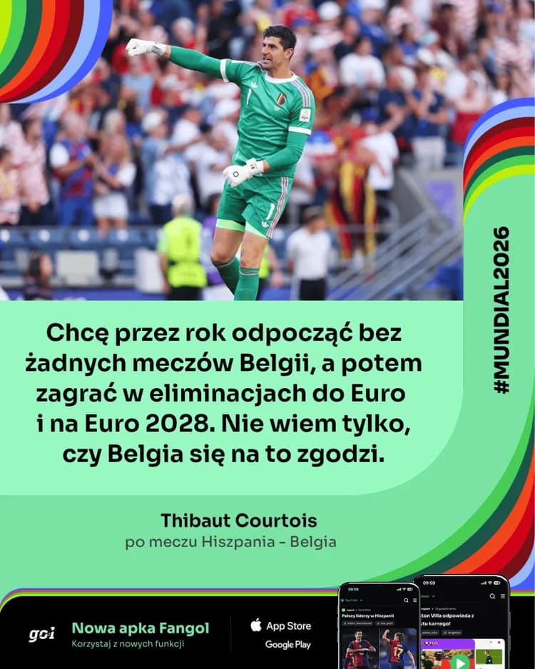 Thibaut Courtois ma dość reprezentacji Belgii!?