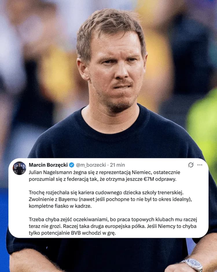 Bardzo TRAFNY KOMENTARZ dot. Juliana Naglesmanna! "Rozjechała się kariera"