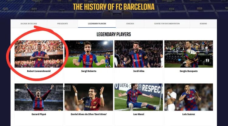 Barcelona umieściła Roberta LEWANDOWSKIEGO 🇵🇱 wśród swoich legend!
