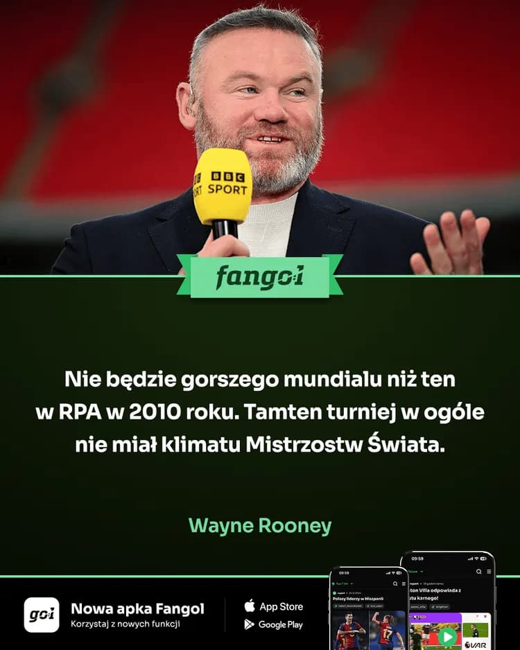 Mocne słowa Rooneya o Mundialu w RPA 🔥