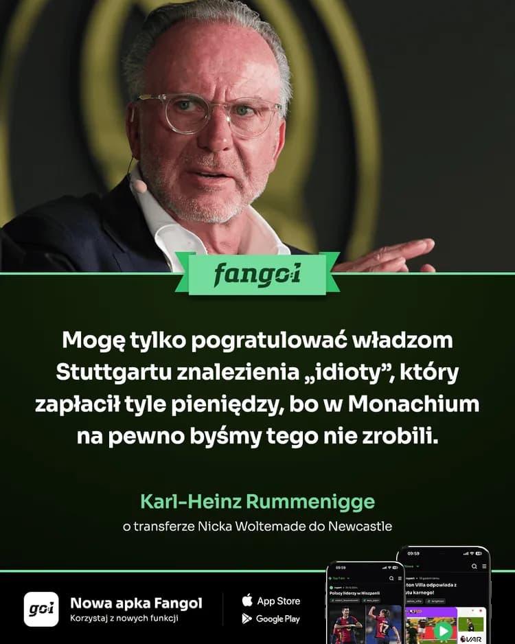 Rummenigge WYŚMIAŁ Newcastle za transfer Woltemade