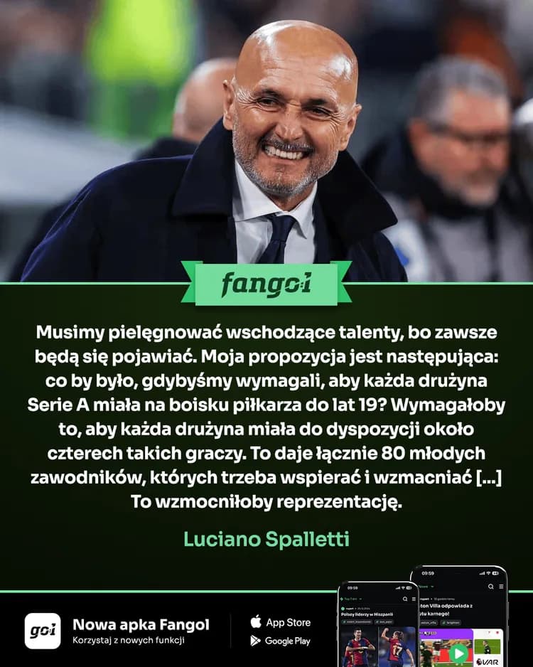 Spalletti o tym, jak naprawić włoską piłkę. Pomysł rodem z Ekstraklasy!