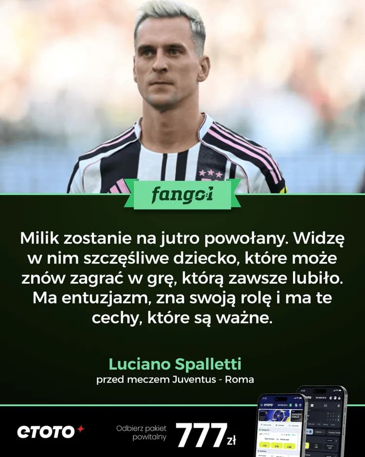 MILIK WRACA DO KADRY JUVENTUSU !!!