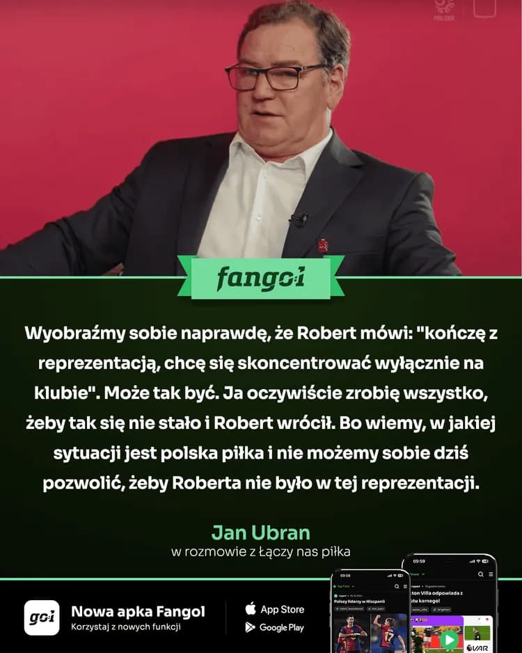 Jan Urban zabrał głos w sprawie powrotu Roberta Lewandowskiego do reprezentacji