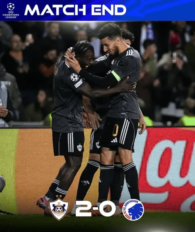 Karabach wygrywa 2. mecz w Lidze Mistrzów! ⭐️