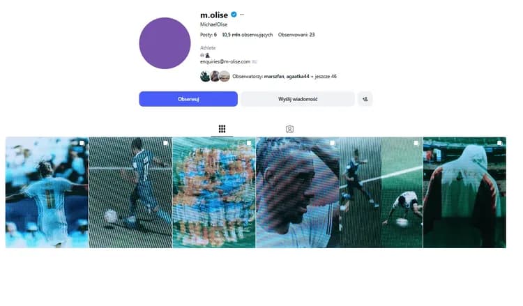 Tajemniczy profil Olise!