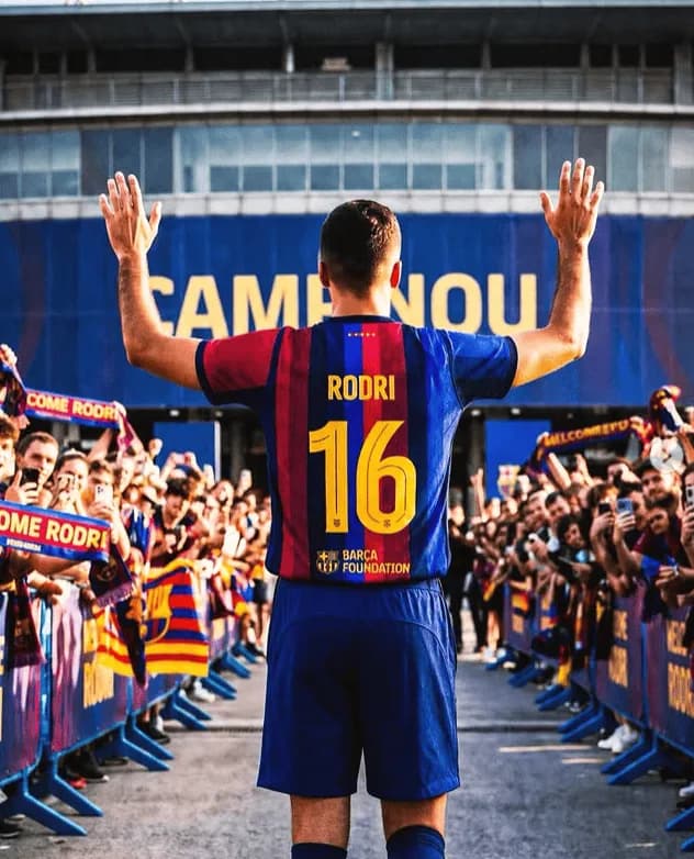 Z tym NUMEREM będzie grał RODRI w Barcelonie 🔵🔴