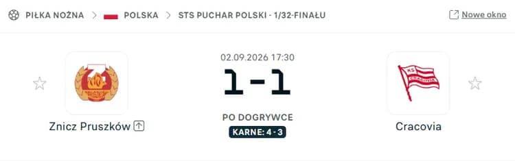 Wczoraj Wisła i Legia, dzisiaj kolejna niespodzianka