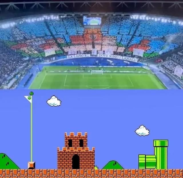 Wczorajsza oprawa kibiców Lazio XD