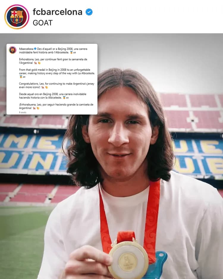 Barcelona z wyjątkowym wpisem o Messim!