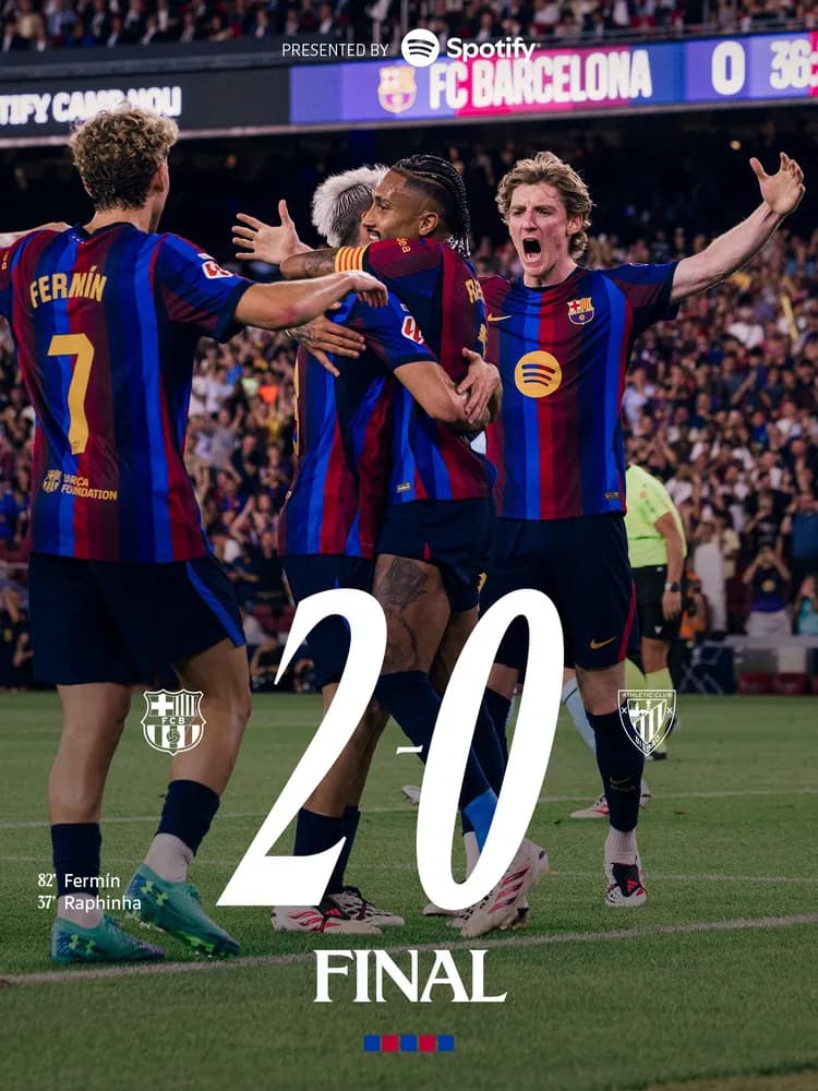 Ekipa Flicka wygrywa pierwszy mecz sezonu na Camp Nou